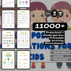 11000 Printable Educational Worksheets & Activities for Kids & Teachers.