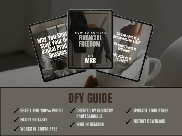Financial Freedom Guide with PLR /MRR & Passive Income. - Image 6