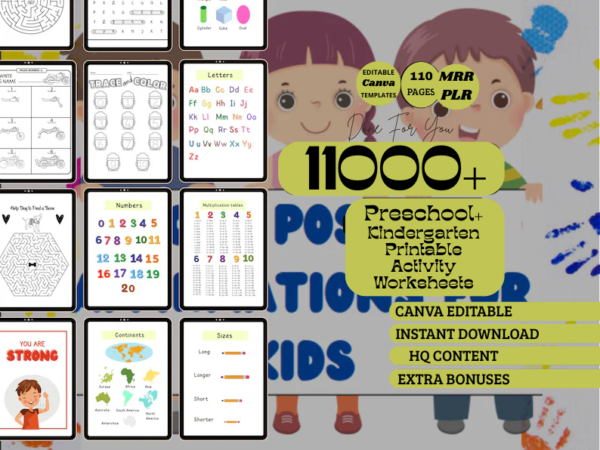11000 Printable Educational Worksheets & Activities for Kids & Teachers.