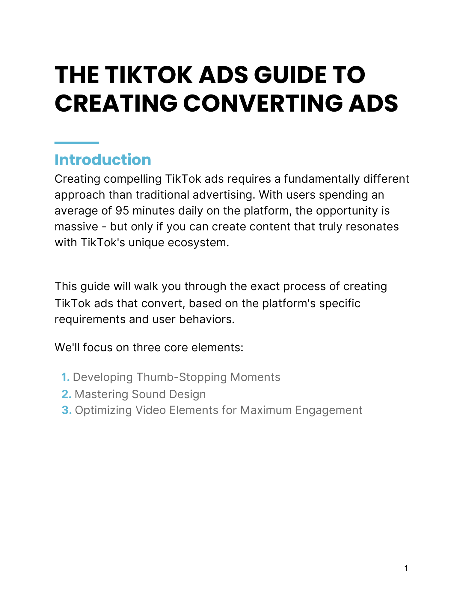 THE TIKTOK ADS GUIDE TO  CREATING CONVERTING ADS - Image 2